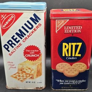 Nabisco Saltine Ritz Crackers Tin Set